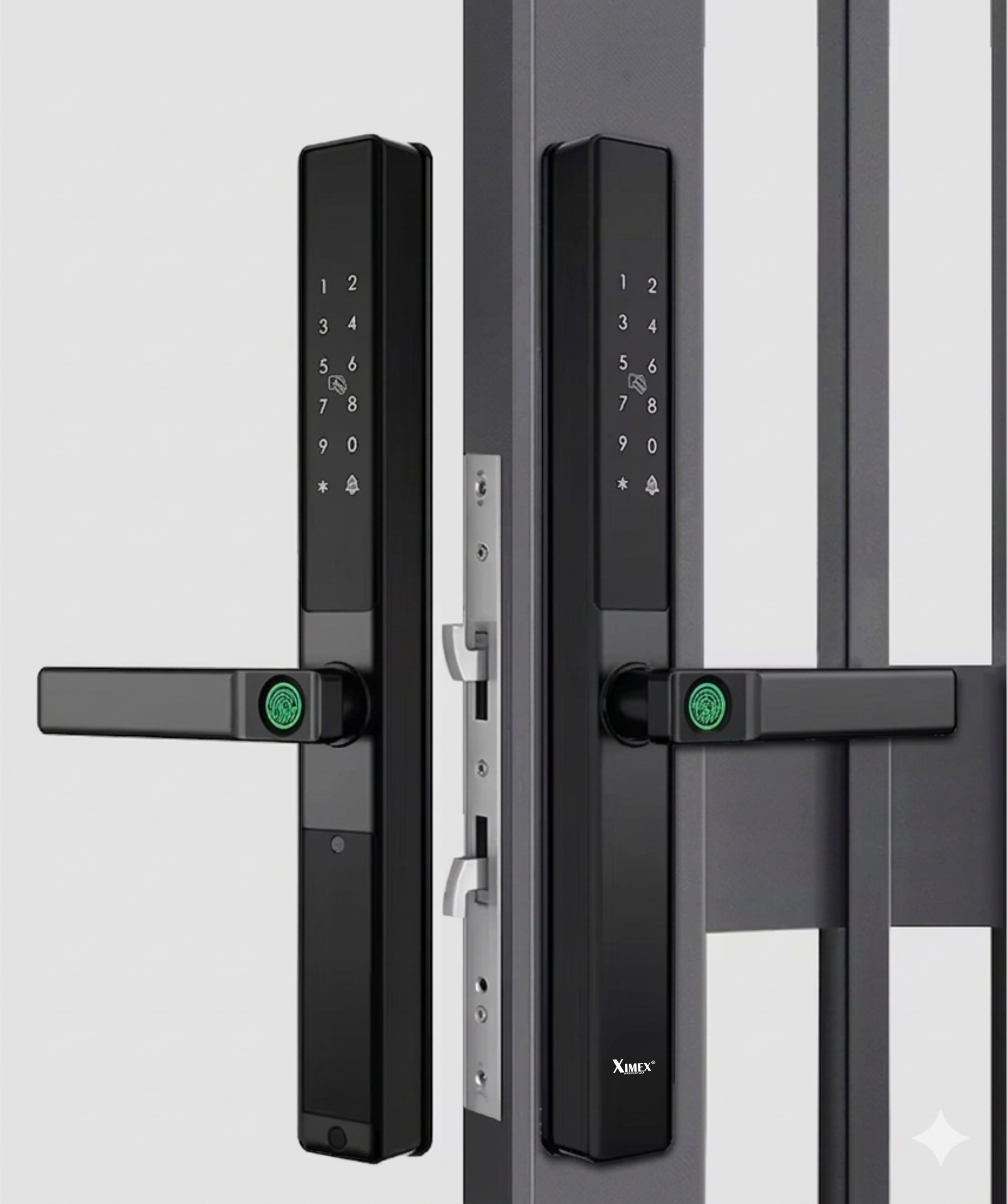 khóa vân tay 2 chiều cửa nhôm Xingfa khóa vân tay 2 chiều cửa nhôm Xingfa